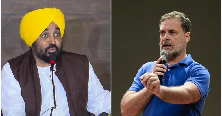 Read more about the article Punjab Suicide Case: ਰਾਹੁਲ ਗਾਂਧੀ ਦੇ ਬਿਆਨ ‘ਤੇ CM ਭਗਵੰਤ ਮਾਨ ਦਾ ਪਲਟਵਾਰ, ਕਿਹਾ- ‘ਲਾਸ਼ਾਂ ‘ਤੇ ਸਿਆਸਤ ਨਾ ਕਰੋ’ |