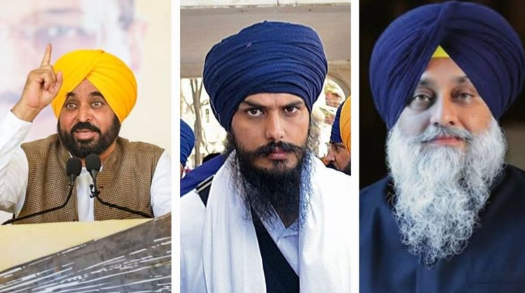 You are currently viewing ਪੰਜਾਬ ਚੋਣਾਂ: ਭਗਵੰਤ ਮਾਨ ਤੇ ਸੁਖਬੀਰ ਬਾਦਲ ਦੇ ਮੁਕਾਬਲੇ ਚੋਣ ਮੈਦਾਨ ’ਚ ਉਤਰਨਗੇ ਅੰਮ੍ਰਿਤਪਾਲ ਸਿੰਘ?